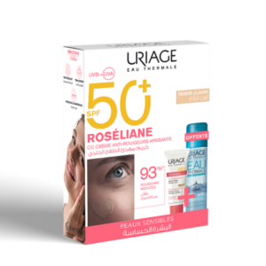 uriage – roseliane cc cream spf50 teinte claire + eau thermale 50ml offerte