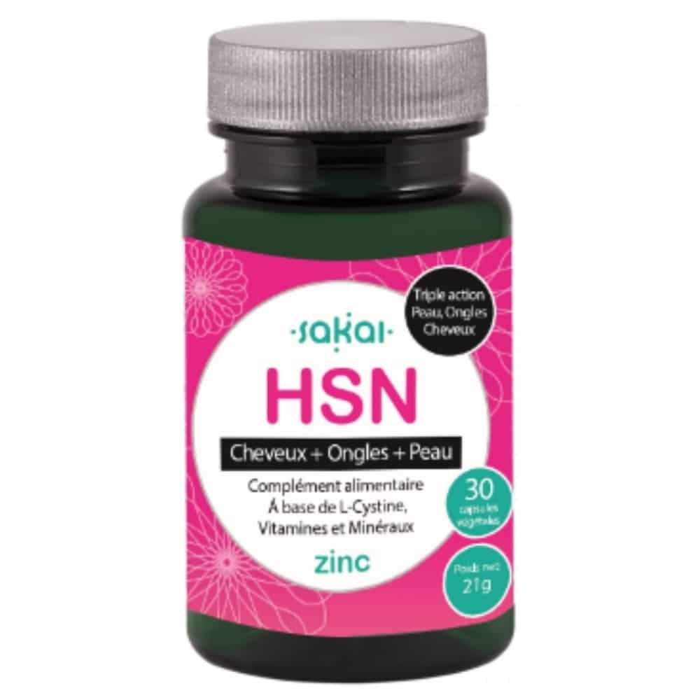 sakal – hsn zinc cheveux, ongles et peau – 30 gelules