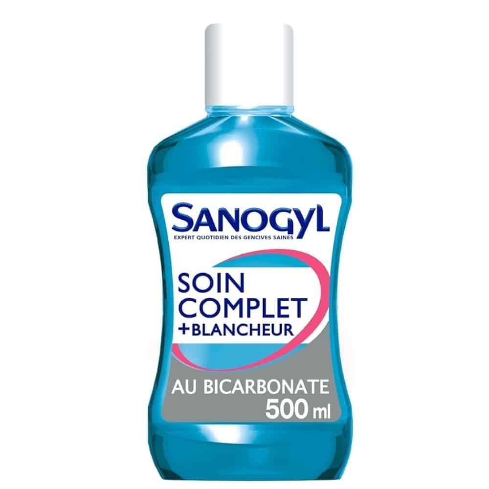 sanogyl – bain de bouche soin complet +blancheur au bicarbonate – 500ml