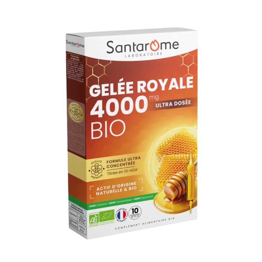 santarome – gelee royale 4000mg 10ampoules x – 15ml