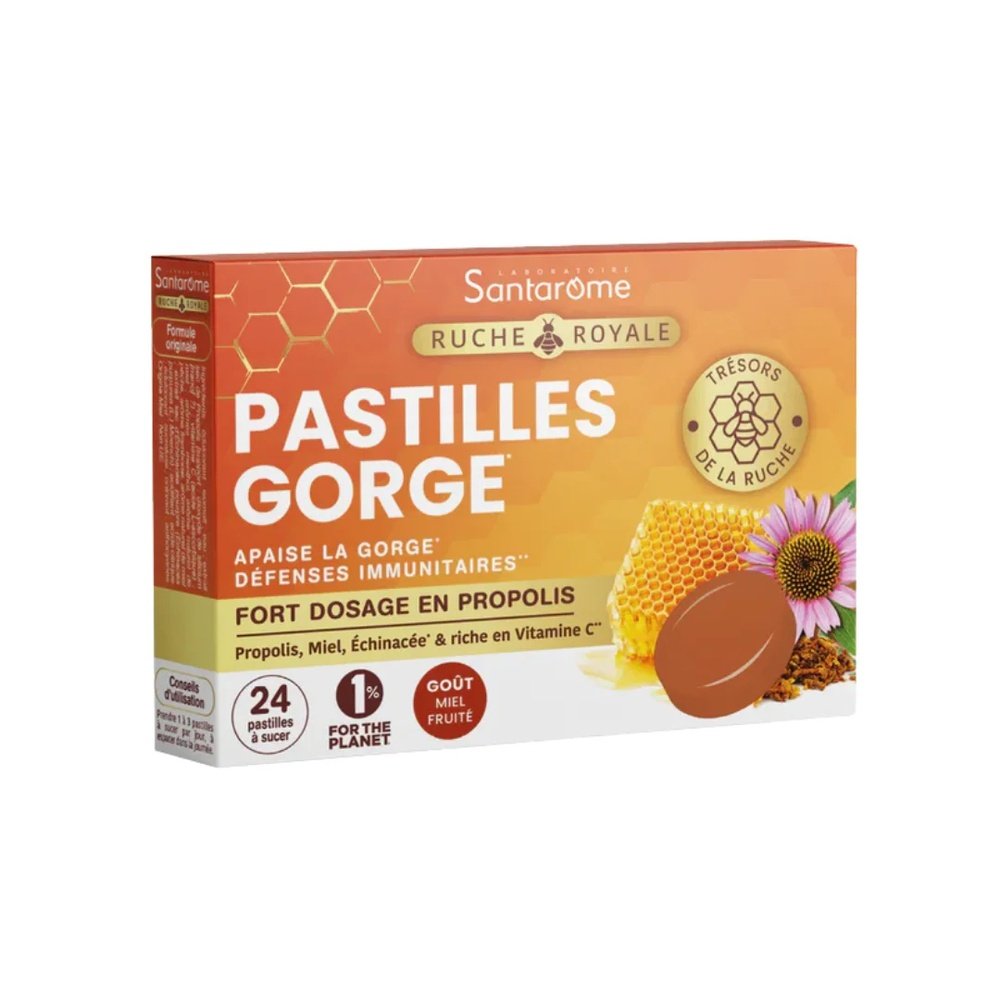 santarome – pastilles gorge propolis 24 pastilles