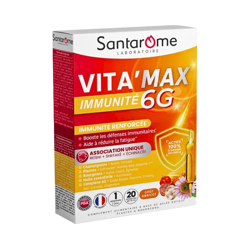 santarome – vita’max 6g 20ampoules x – 10ml