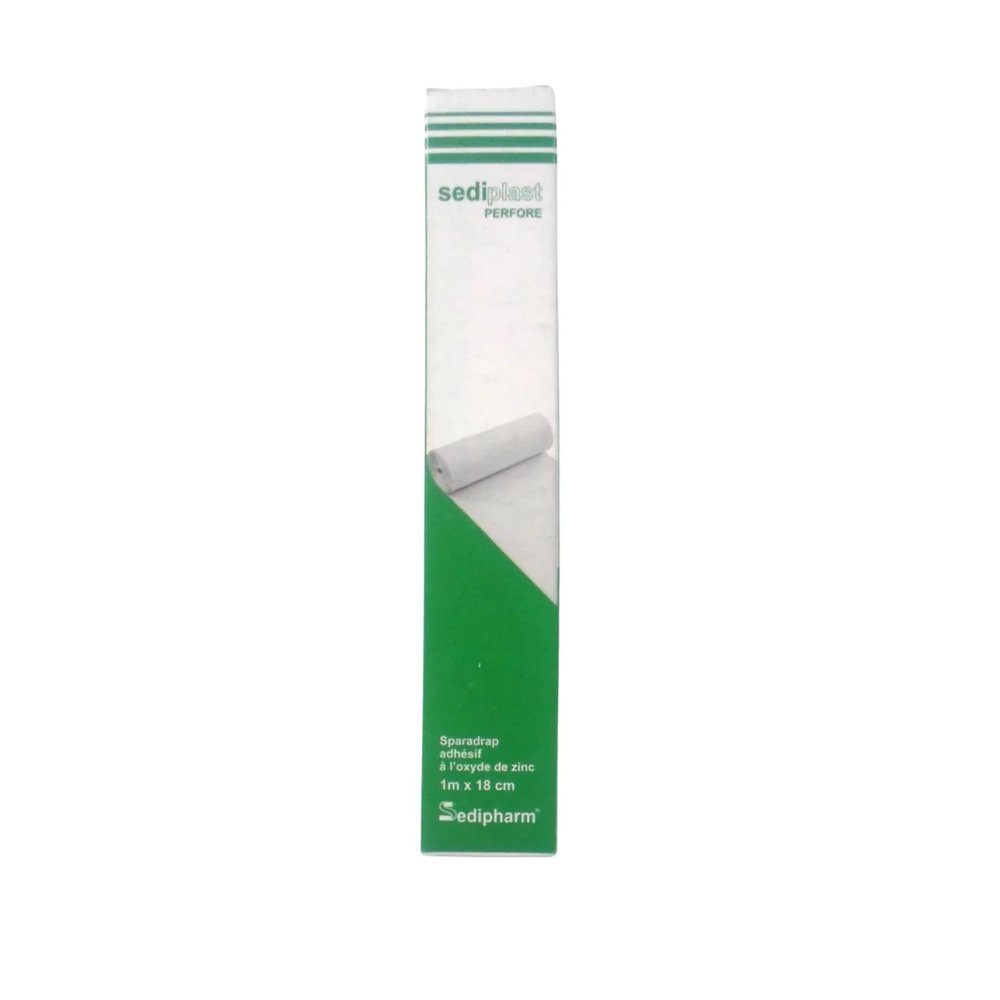 sediplast – sparadrap perfore blanc 1m*18cm