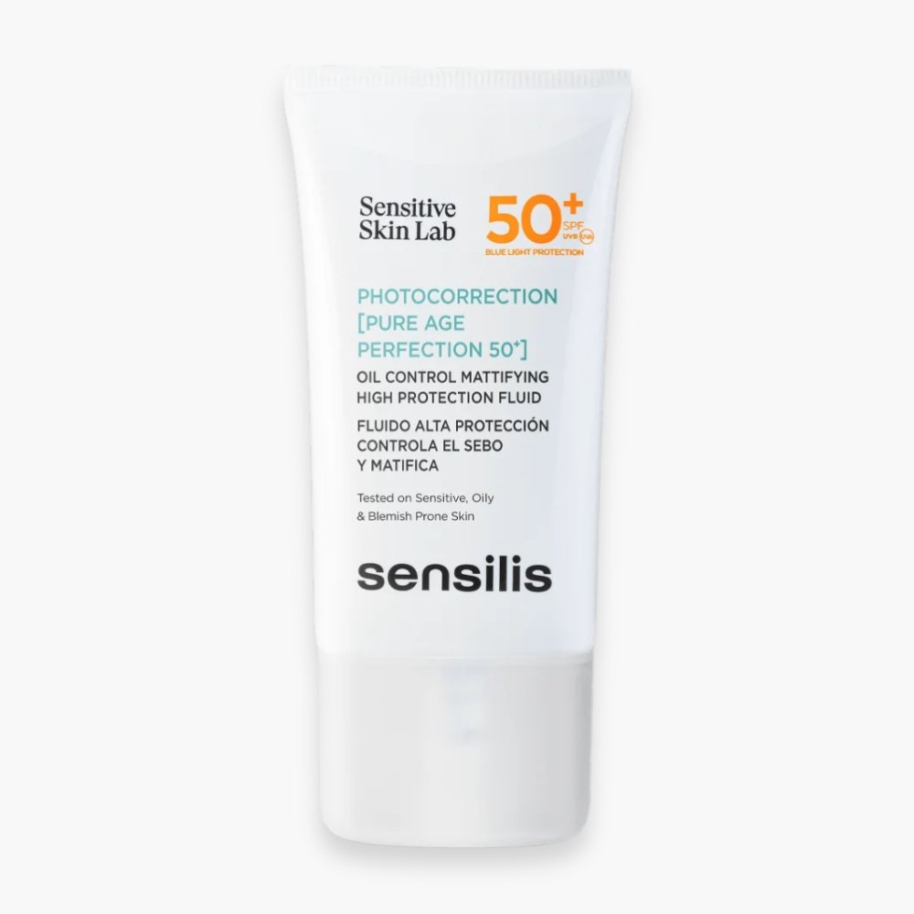 sensilis – photocorrection pure age perfection oil control matifiant solaire spf50+ – 40ml