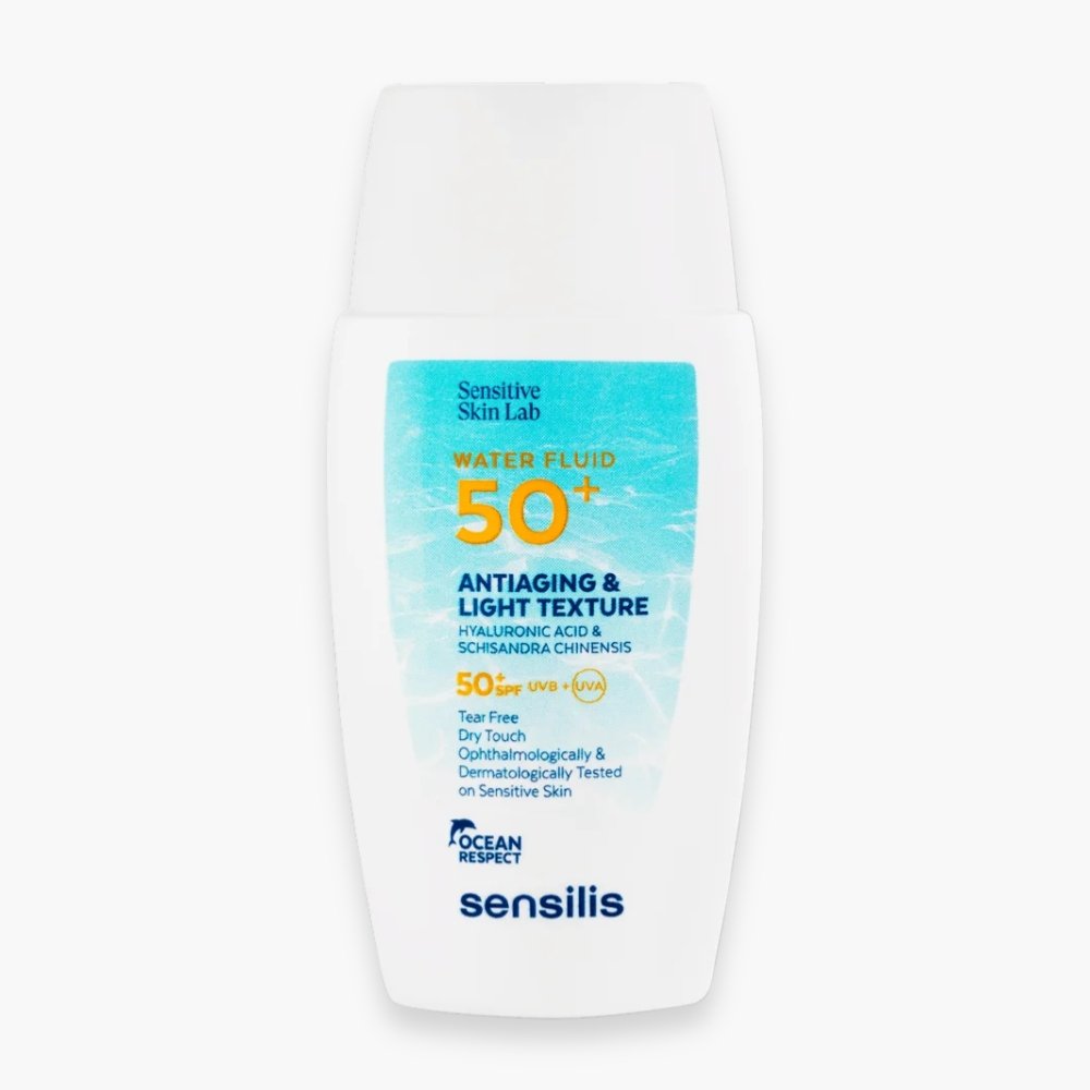 sensilis – sun water fluid anti age texture legere solaire spf50+ – 40ml