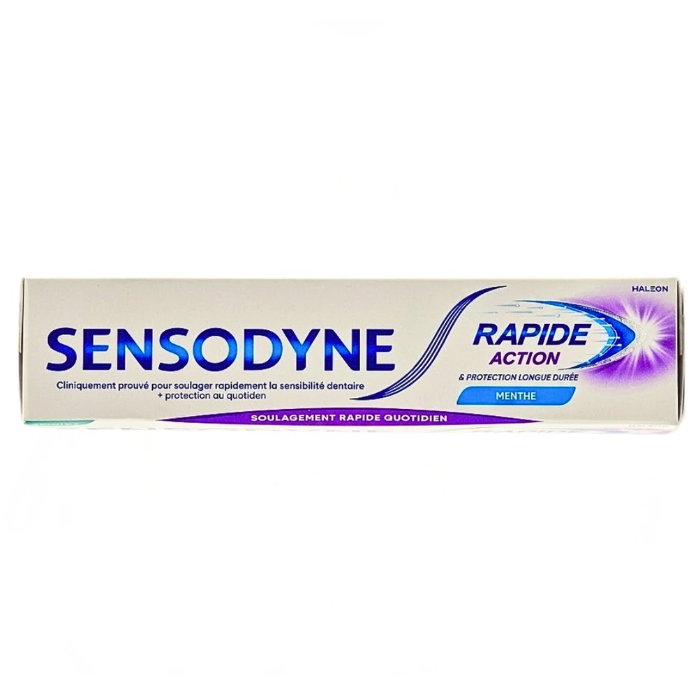 sensodyne – dentifrice rapide action menthe – 75ml