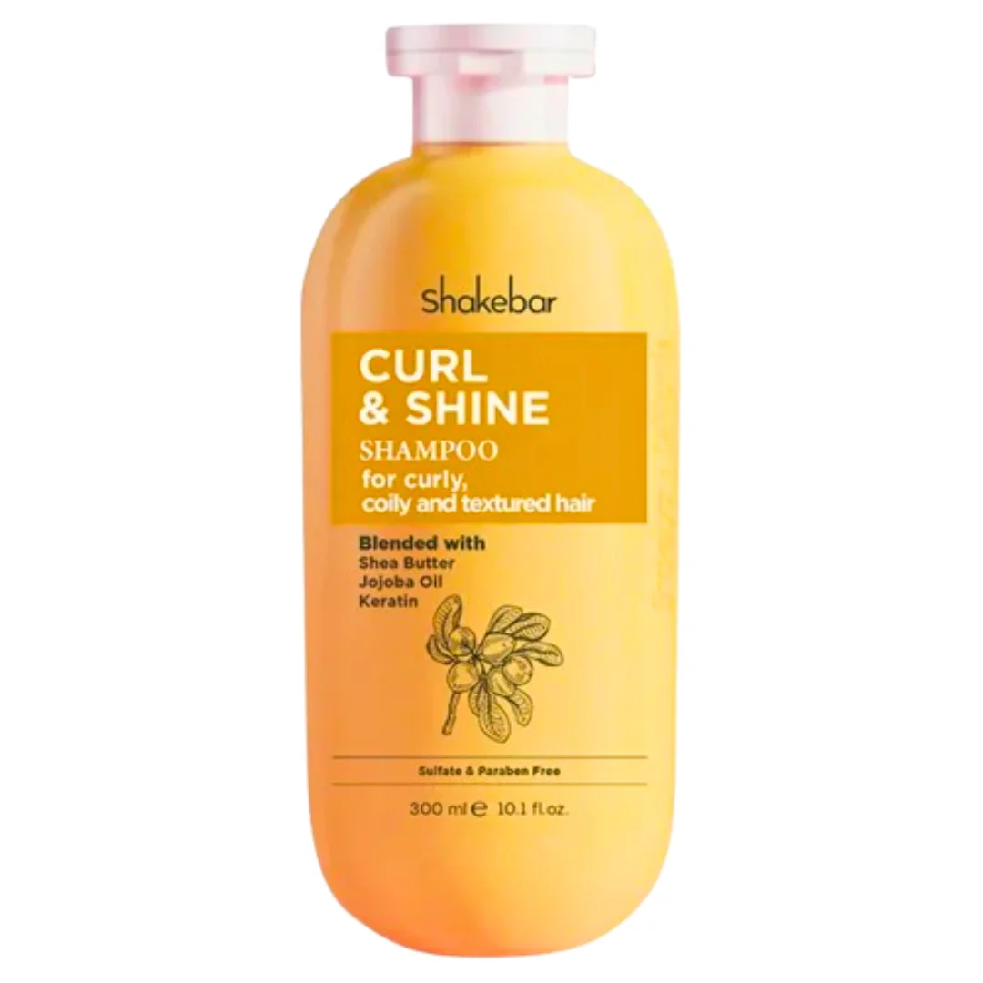 shakebar – curl et shine hair shampoo – 300ml
