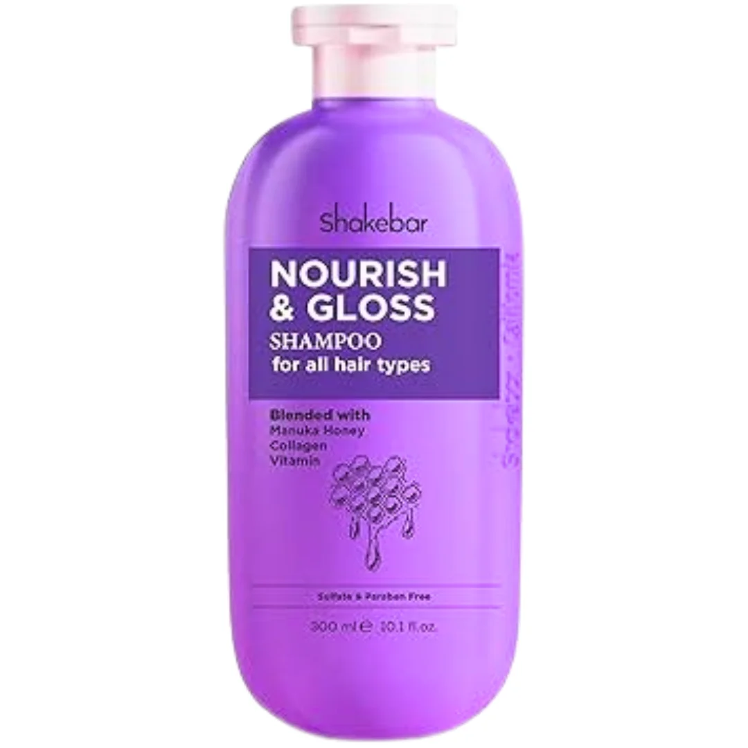 shakebar – nourish et gloss hair shampoo – 300ml
