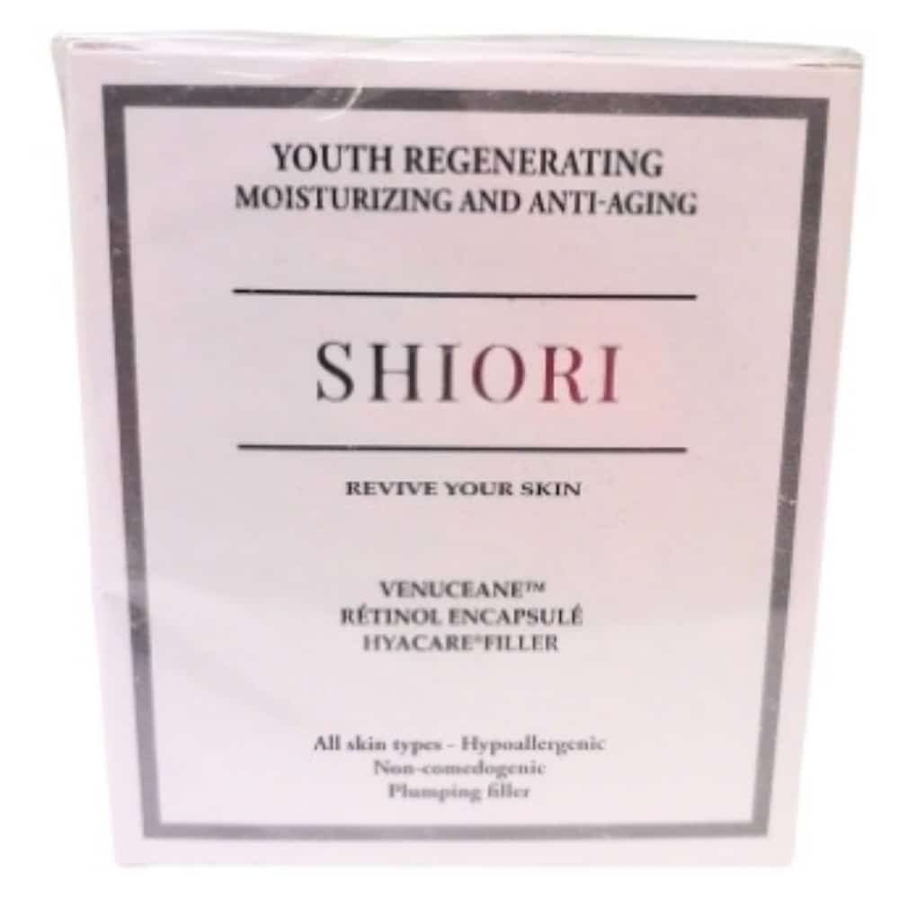 shiori – creme hydratante anti age regenerante rajeunissante – 50ml