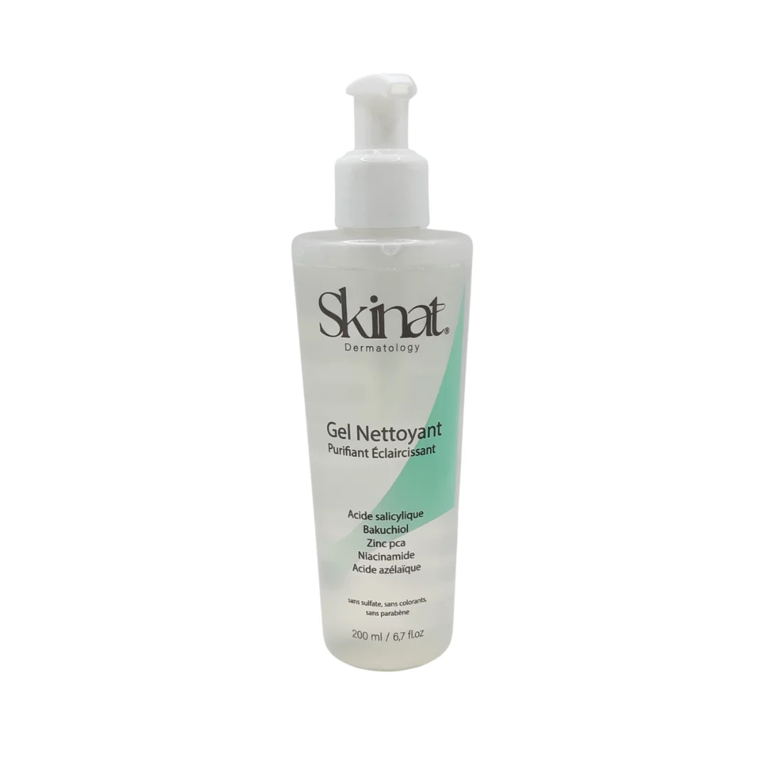 skinat – gel nettoyant purifiant eclaircissant – 200ml