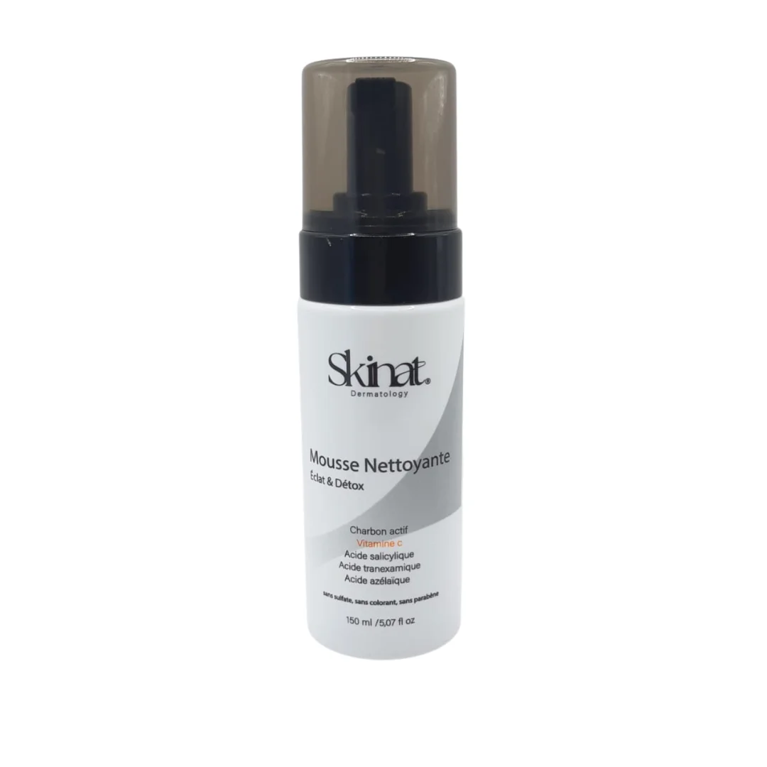 skinat – mousse nettoyante eclat et detox – 150ml