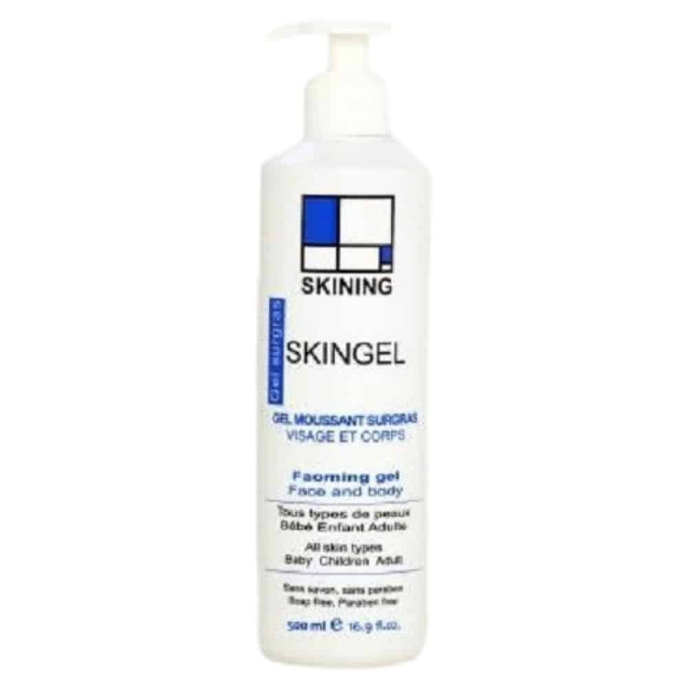 skining – skingel gel nettoyant moussant surgras – 500ml