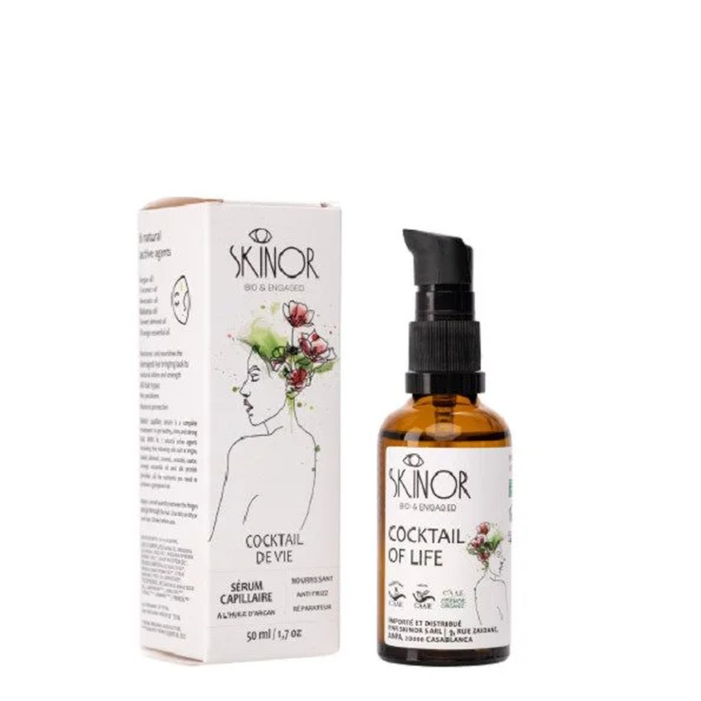 skinor – serum capillaire a l’huile d’argan – 50ml