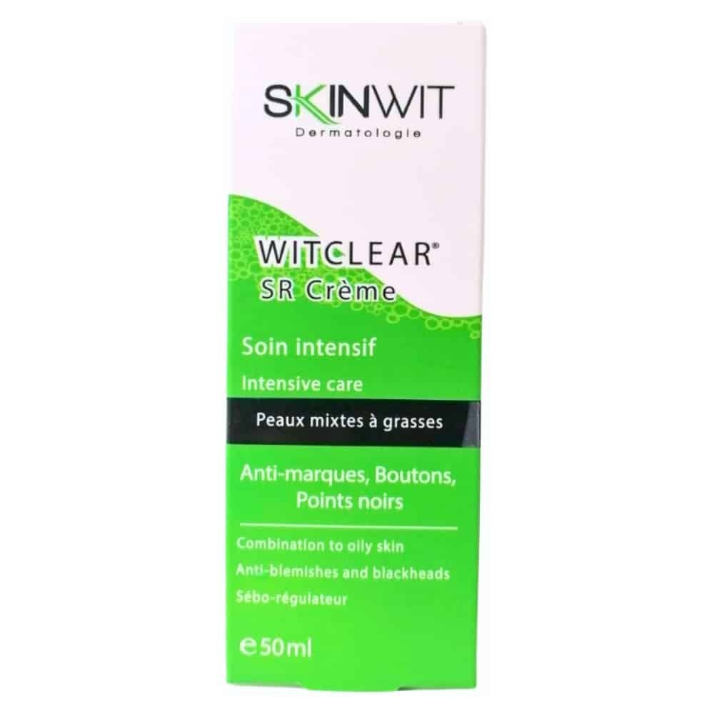 skinwit – witclear sr creme soin intensif anti marques, boutons et points noirs – 50ml