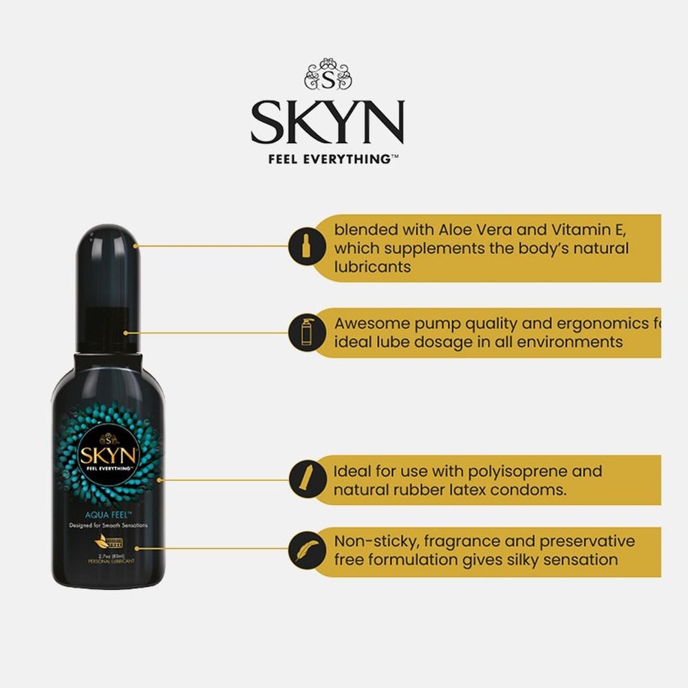 skyn – gel lubrifiant aqua feel (hydratation et douceur) – 80ml skyn – gel lubrifiant aqua feel (hydratation et douceur) – 80ml