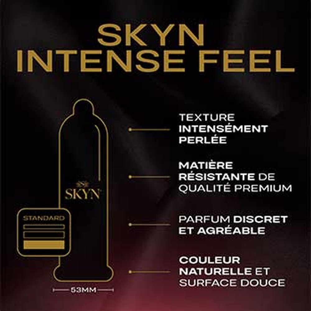 skyn – preservatif intense feel (intensement perle) – 10u skyn – preservatif intense feel (intensement perle) – 10u
