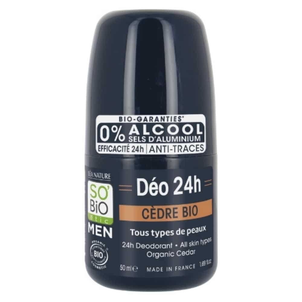 so bio – men deo soin deodorant 24h cedre bio – 50ml