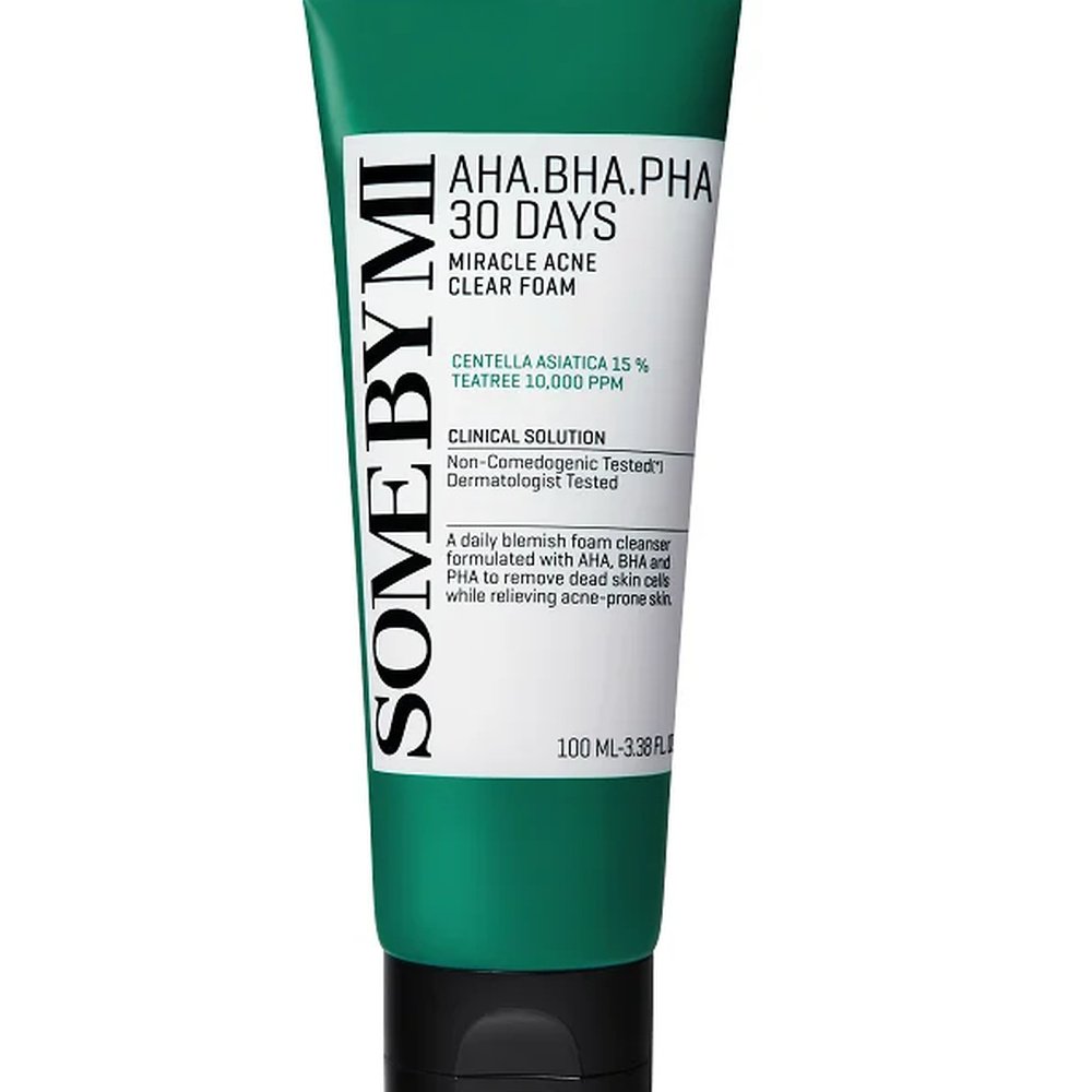 some by mi – aha.bha.pha 30 days miracle acne clear foam – 100ml