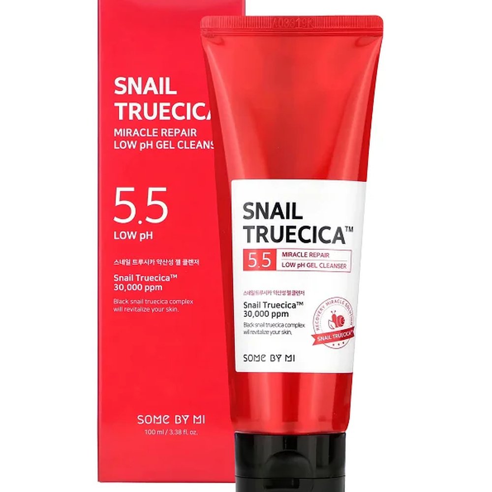 some by mi – snail truecica repair low ph gel cleanser – 100ml