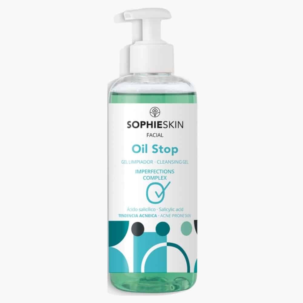 sophieskin – oil stop gel nettoyant complexe anti imperfections – 250ml