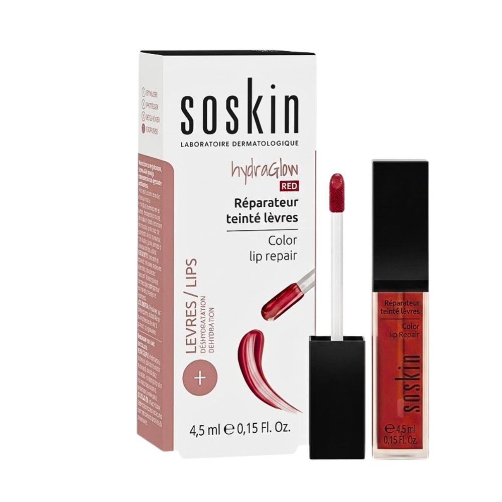 soskin – hydraglow red reparateur teinte levres – 4.5ml