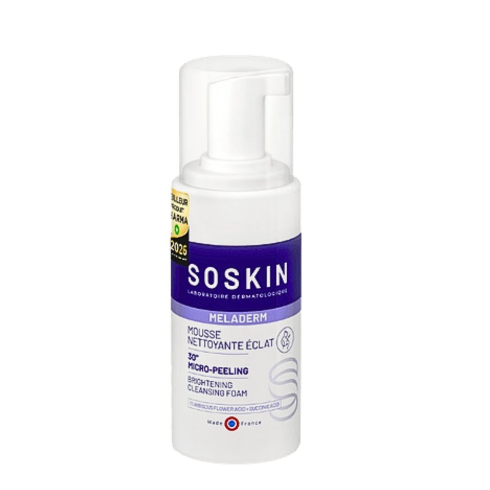 soskin – meladerm mousse nettoyante eclat – 100ml