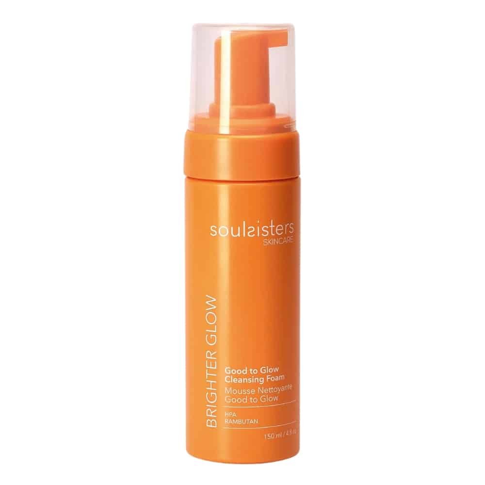 soulsisters – brighter glow mousse nettoyante good to glow – 150ml