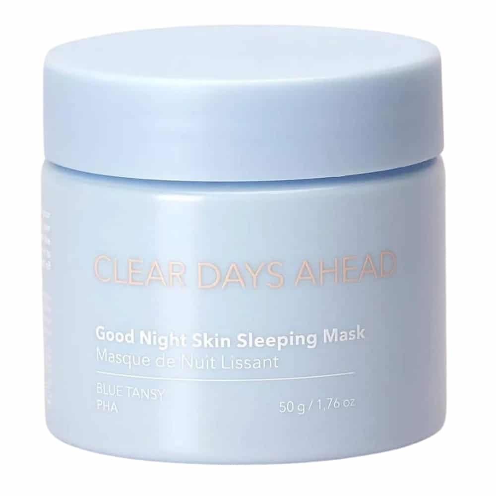 soulsisters – clear days ahead masque de nuit lissant – 50g