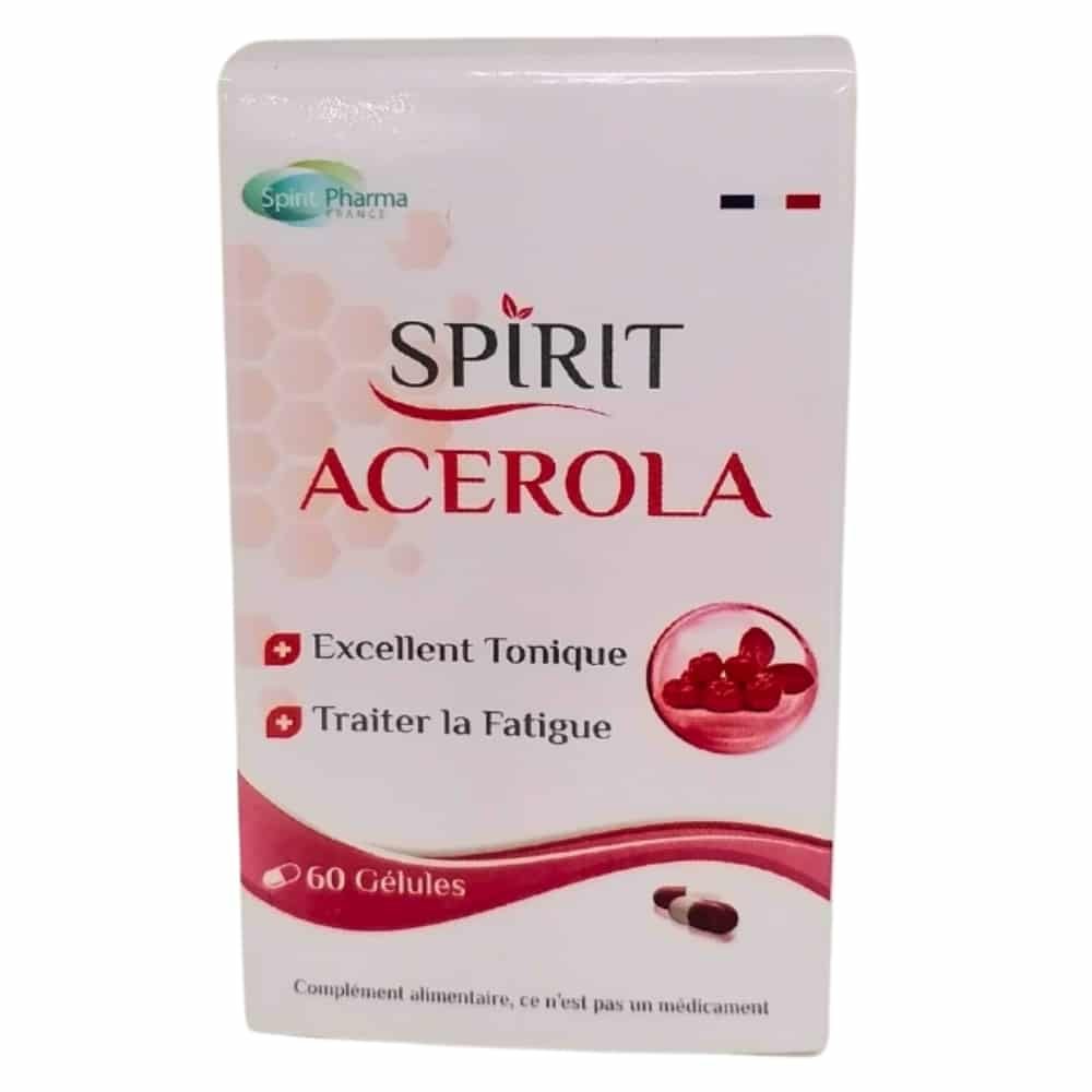 spirit pharma – acerola excellent tonique – 60 gelules