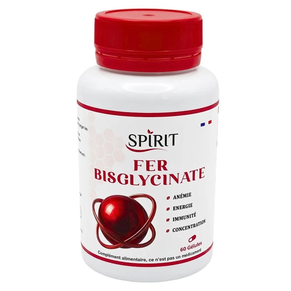 spirit pharma – fer bysglycinate – 60 gelules