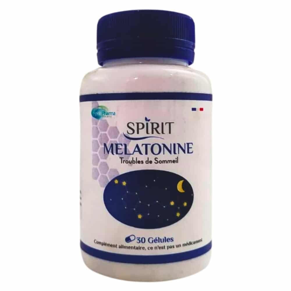 spirit pharma – melatonine troubles de sommeil – 30 gelules