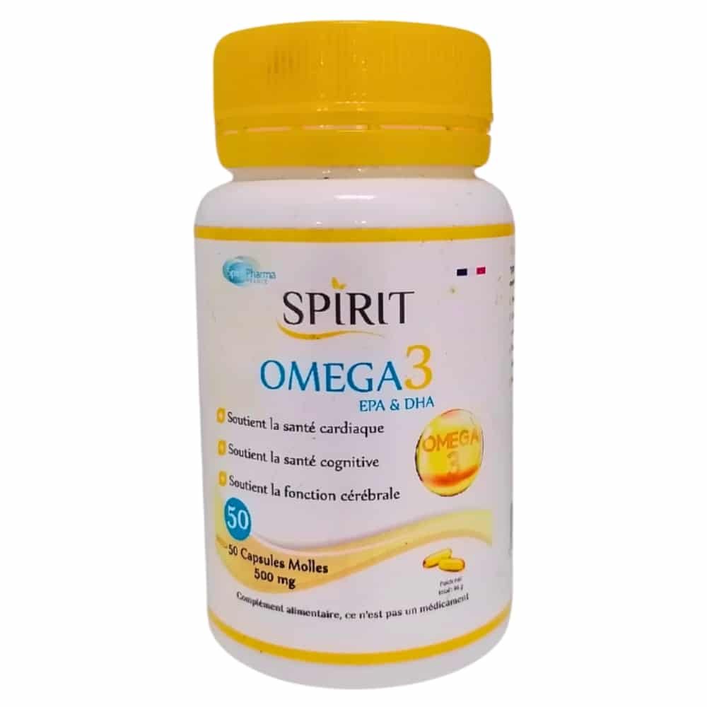 spirit pharma – omega 3 epa et dha 500mg – 50 capsules