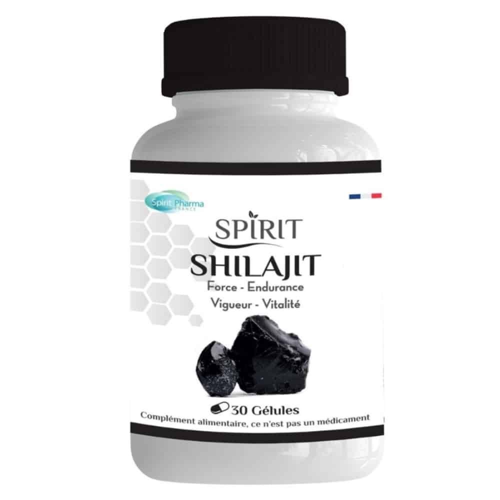 spirit pharma – shilajit force, endurance, vigueur et vitalite – 30 gelules
