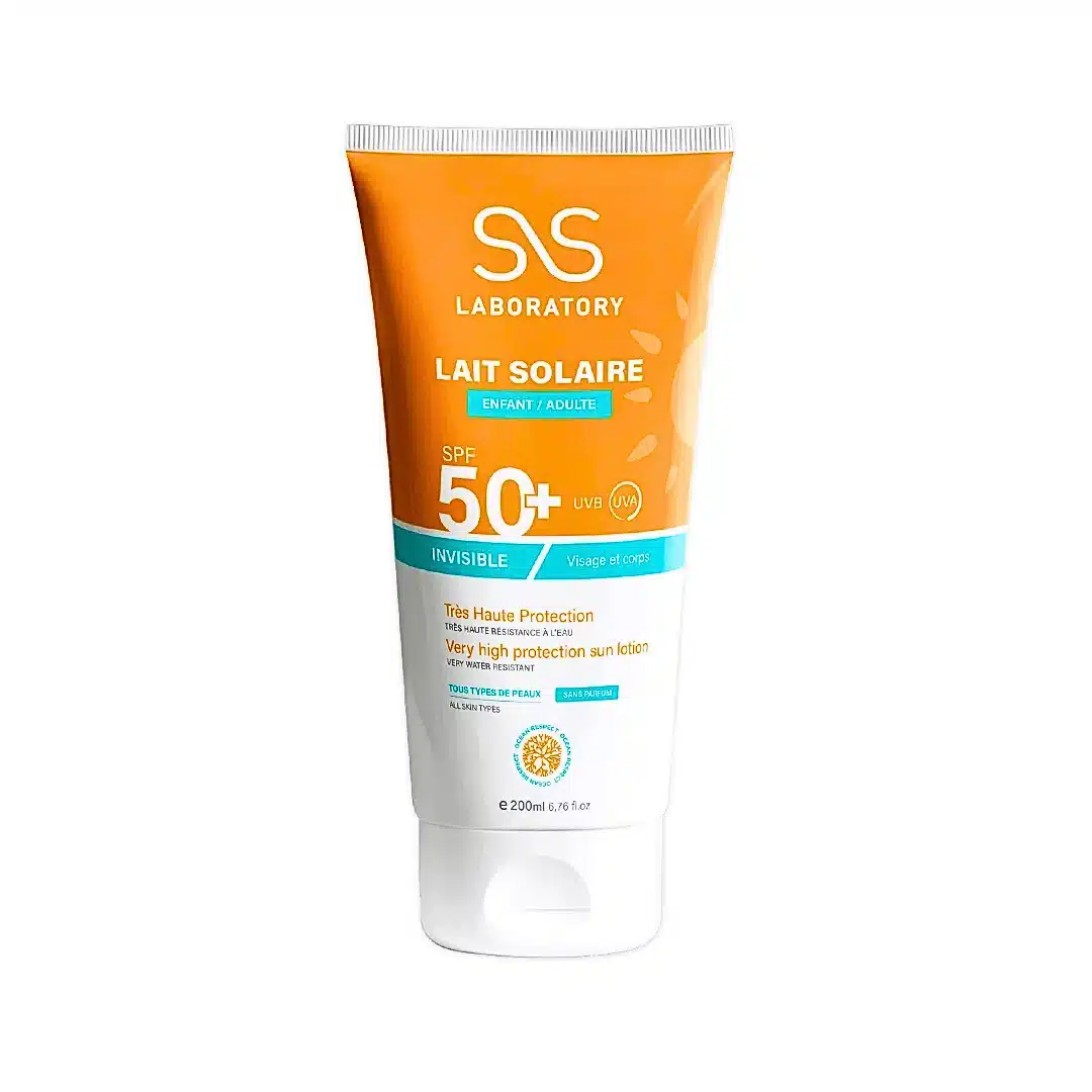 ss laboratory – lait solaire invisible spf50+ – 150ml