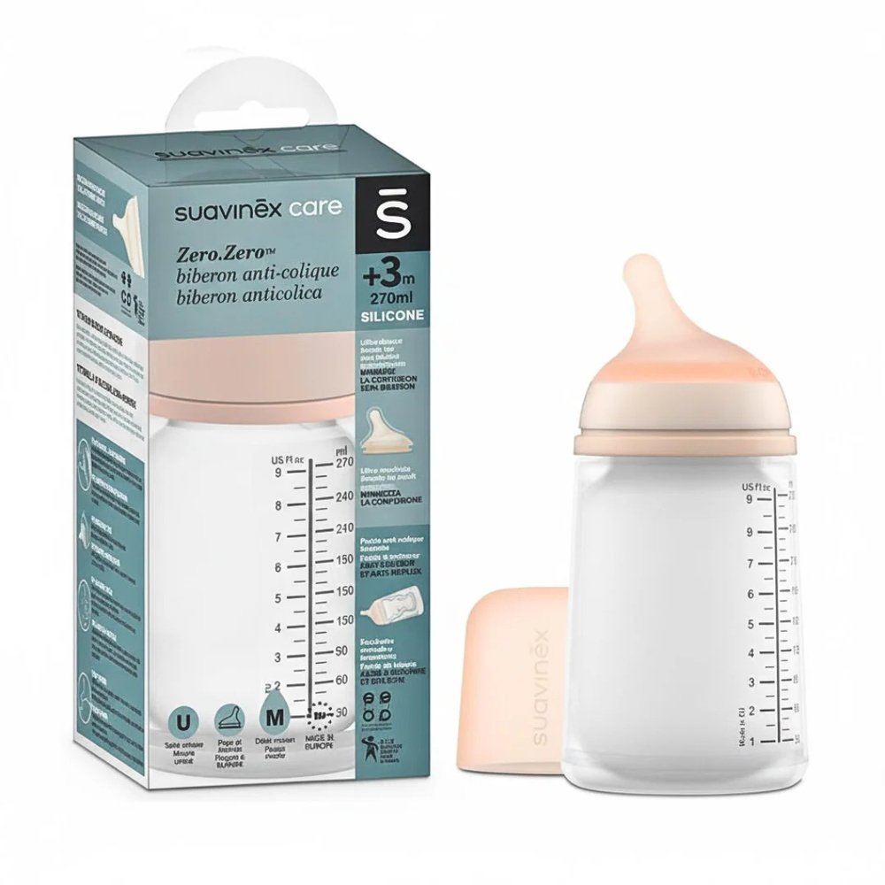 suavinex – biberon anti colique ultra soft +3m – 270ml
