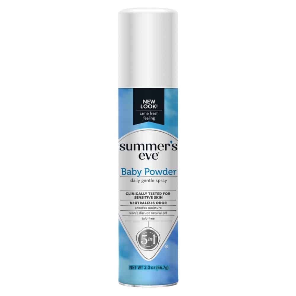 summer’s eve – baby powder daily gentle spray intimate – 56, – 7g