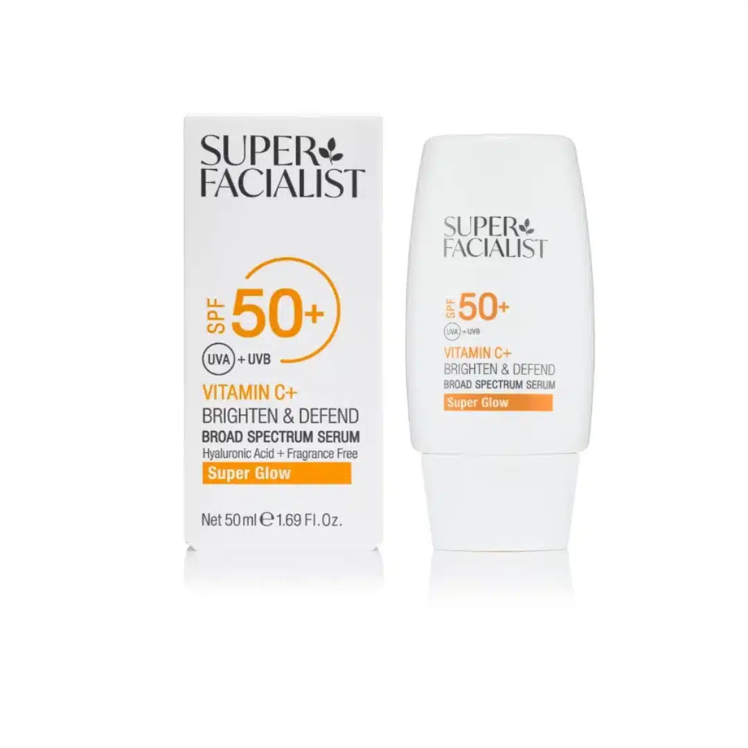 super facialist – vitamine c+ brighten et defend broad spectrum serum spf50+ – 50ml