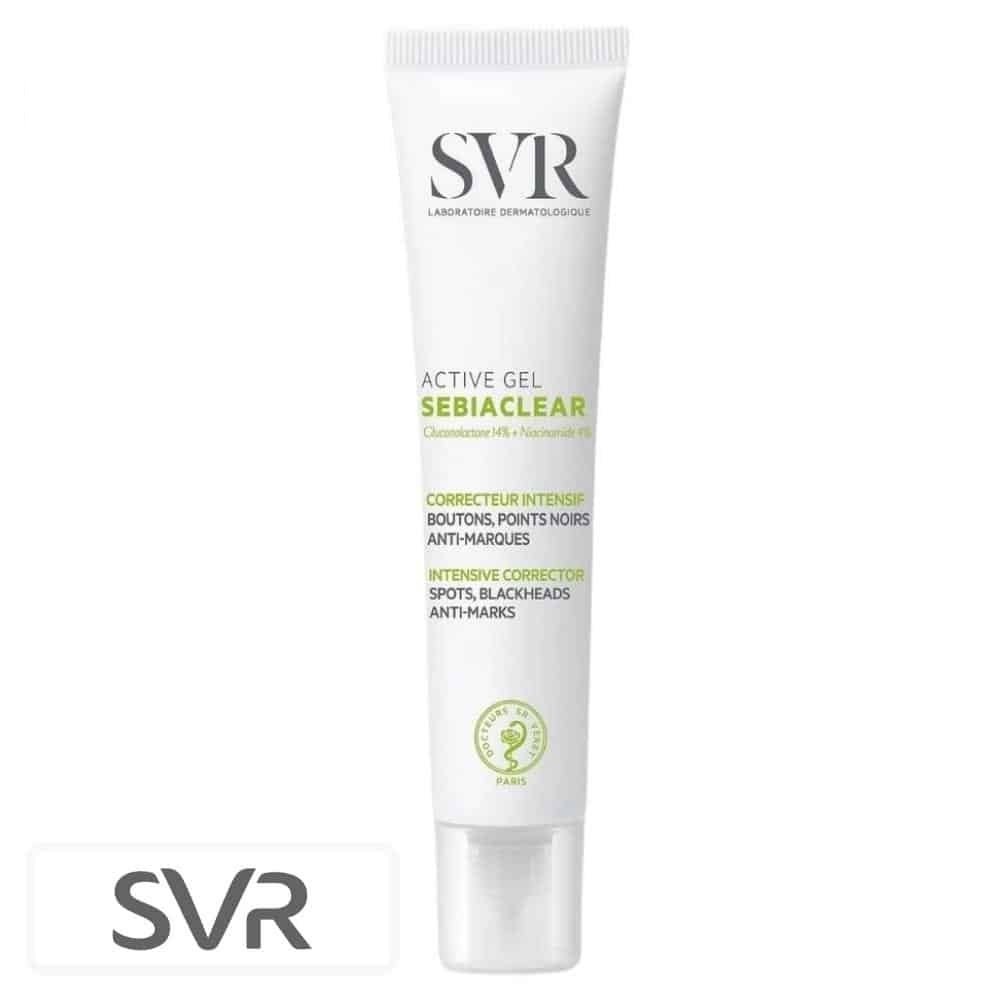 svr – sebiaclear active gel correcteur intensif boutons points noirs anti marques – 40ml