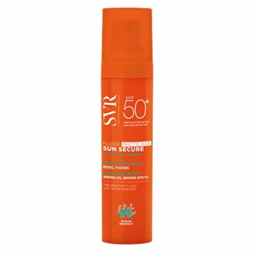 svr – sun secure fluide photo age correction globale rides et taches spf50+ – 40ml