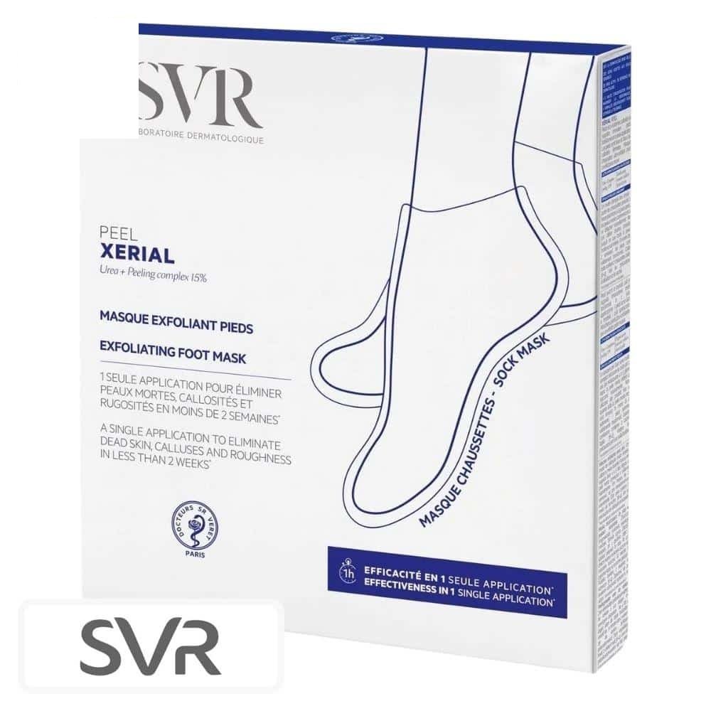 svr – xerial peel masque exfoliant pieds – 2u