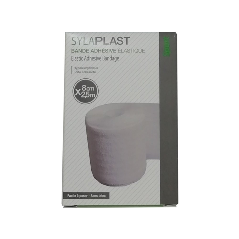 sylaplast – bande adhesive elastique 8cm*2.5cm