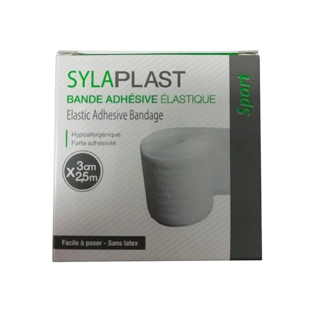sylaplast – sport bande adhesive elastique 3cm*2.5m