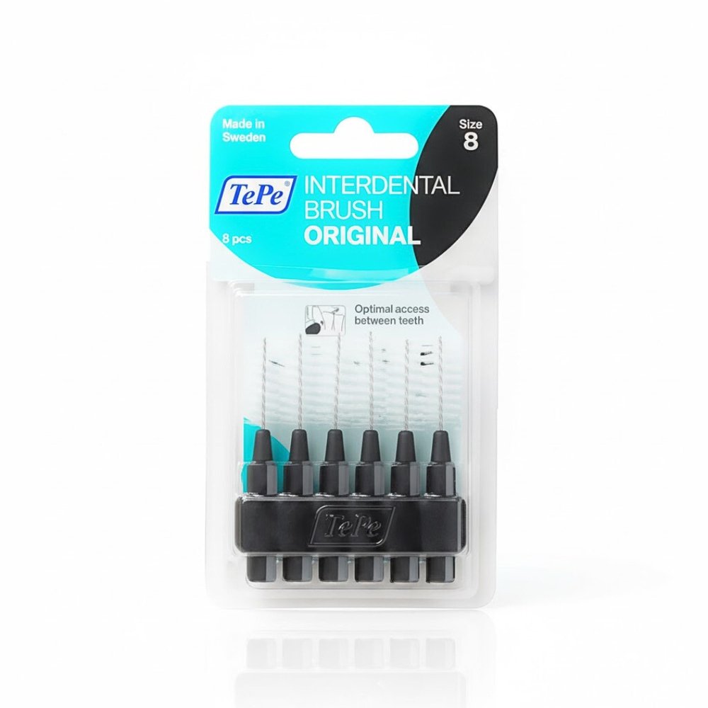 tepe – interdental brush original noire 1.5mm taille 8 – 6u