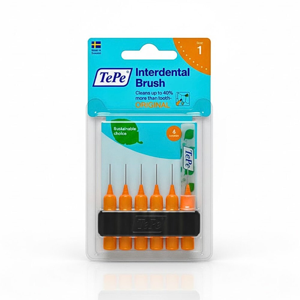 tepe – interdental brush original orange 0.45mm taille 1 – 6u