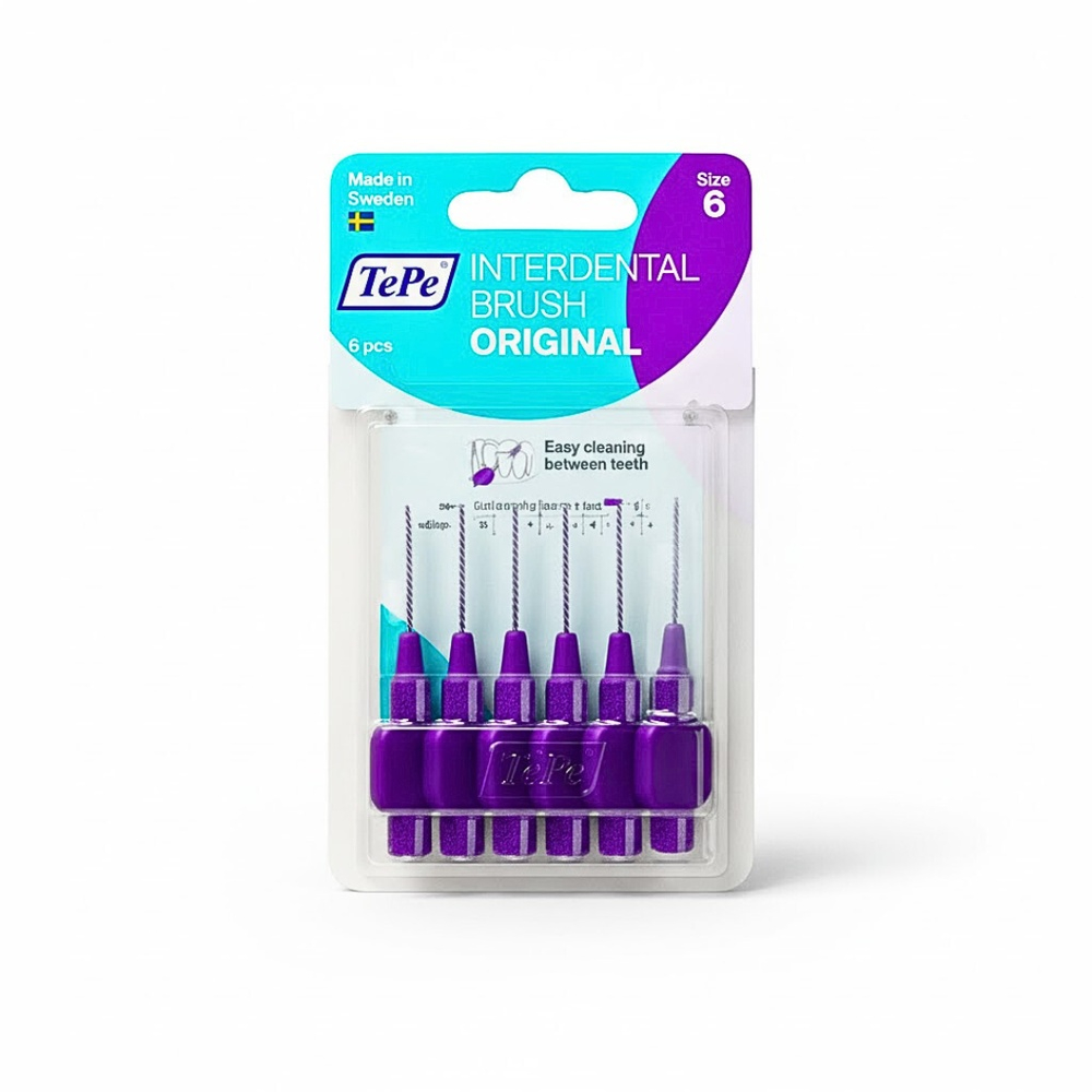 tepe – interdental brush original violet 1.1mm taille 6 – 6u
