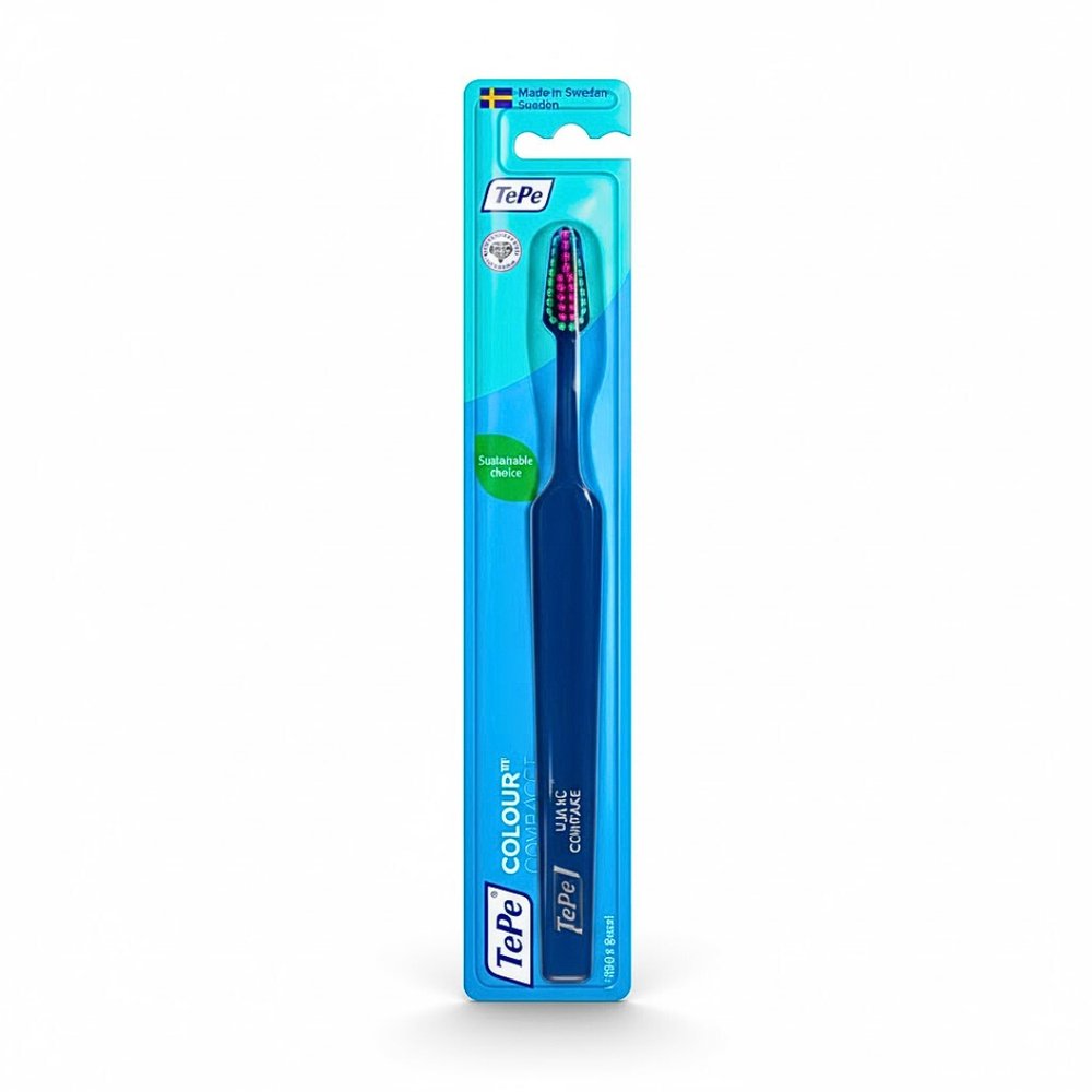 tepe – tepe brosse a dents colour bleu fonce soft – 1u