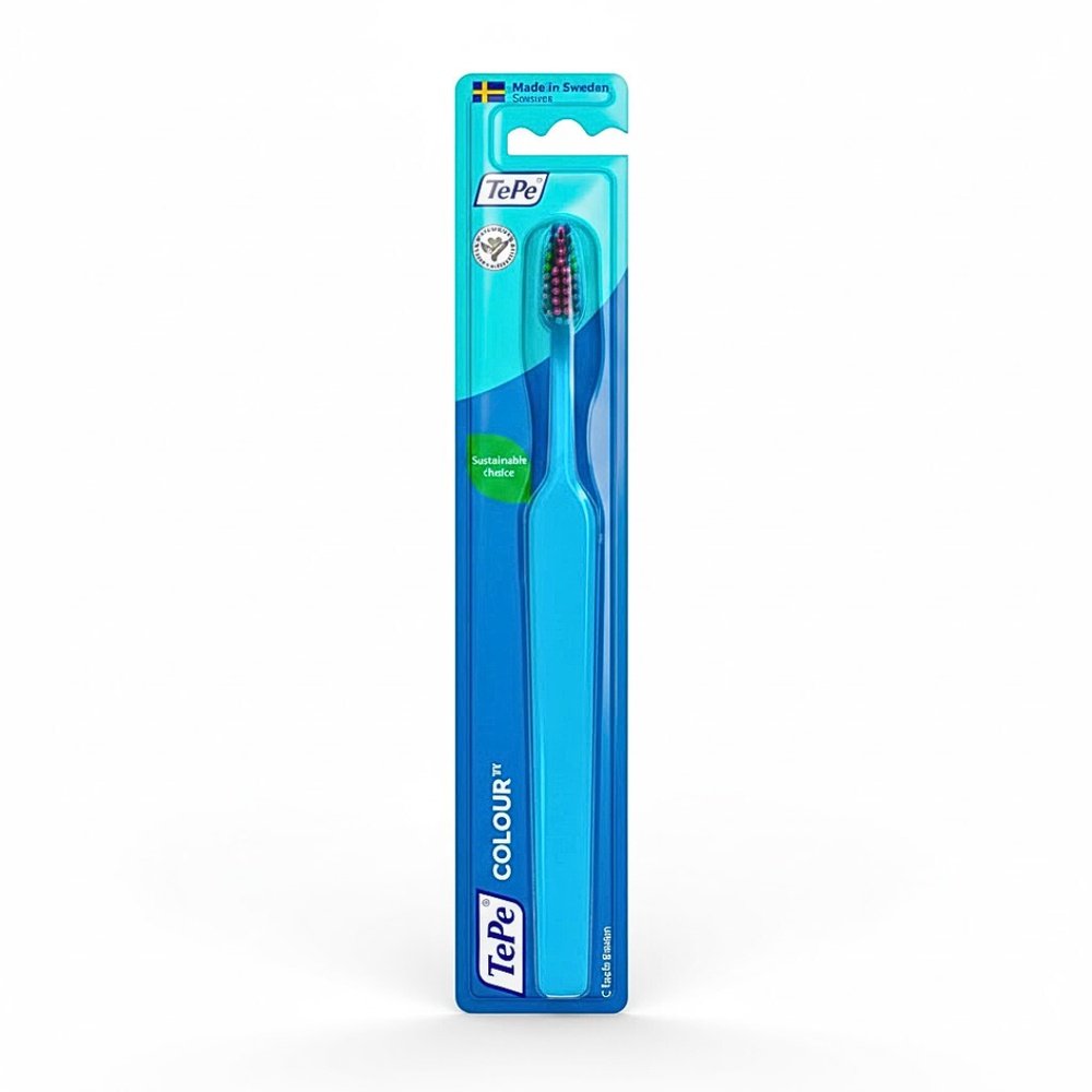 tepe – tepe brosse a dents colour bleu soft – 1u