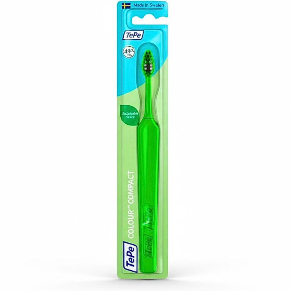 tepe – tepe brosse a dents colour compact vert extra soft – 1u