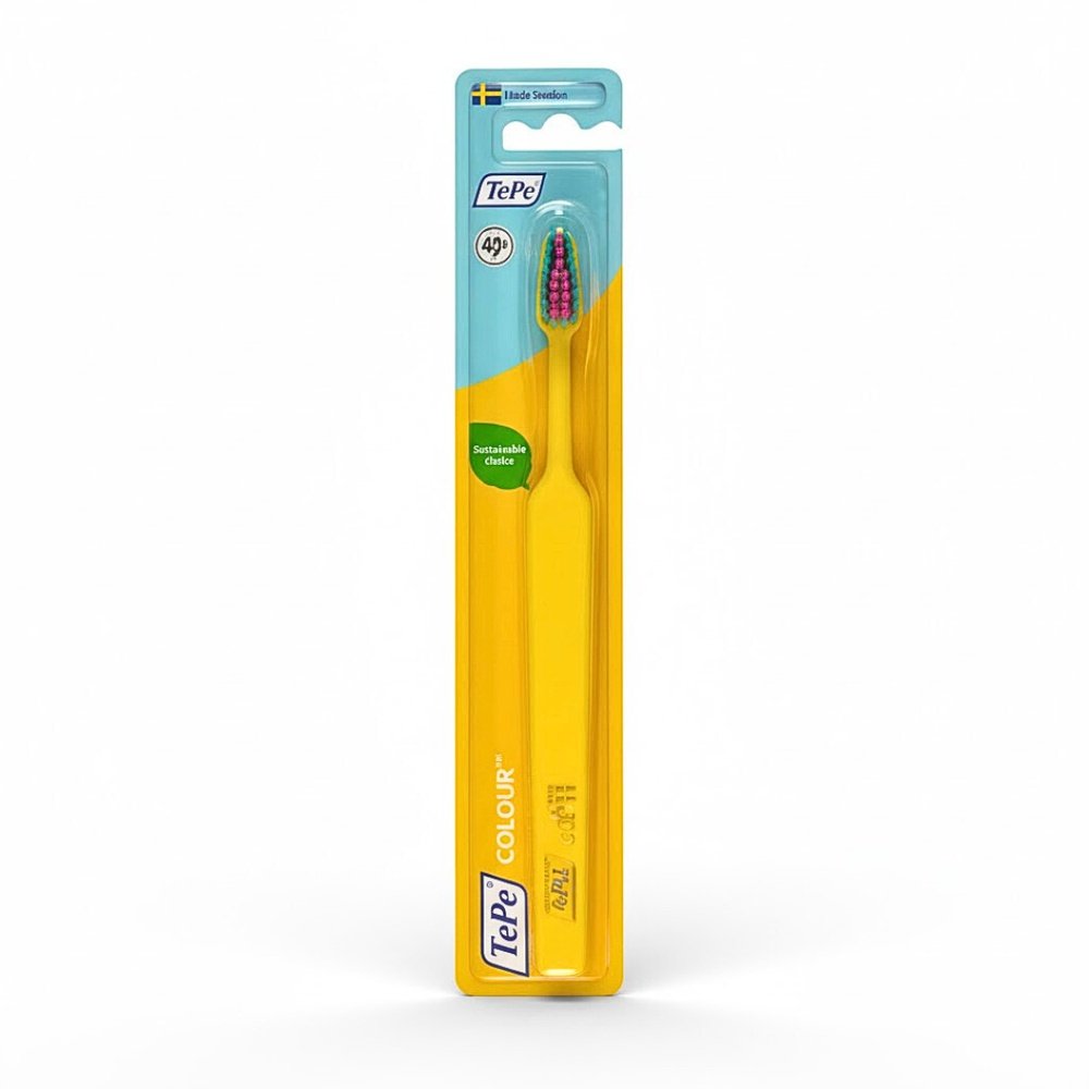 tepe – tepe brosse a dents colour jaune soft – 1u