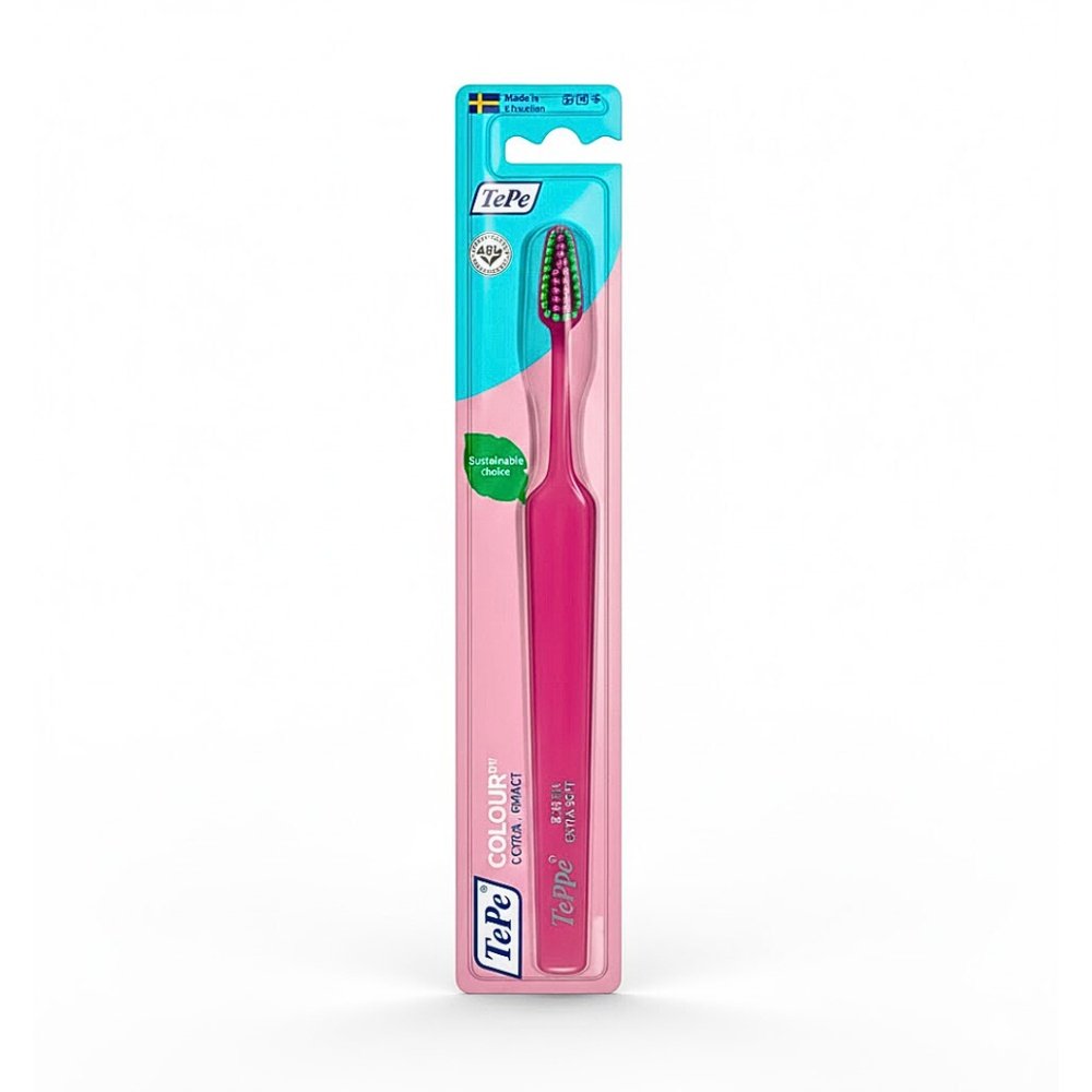 tepe – tepe brosse a dents colour rose clair soft – 1u